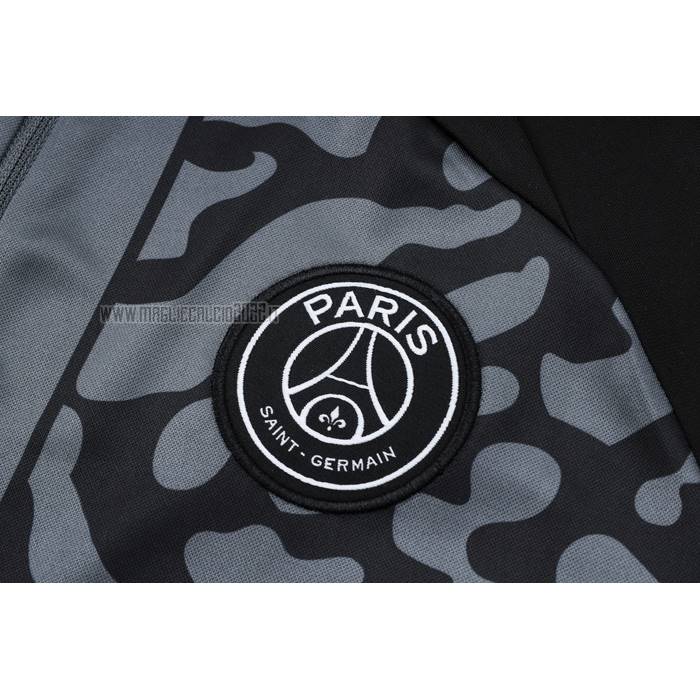 Tuta da Track de Felpa del Paris Saint-Germain Bambino 2023-2024 Grigio